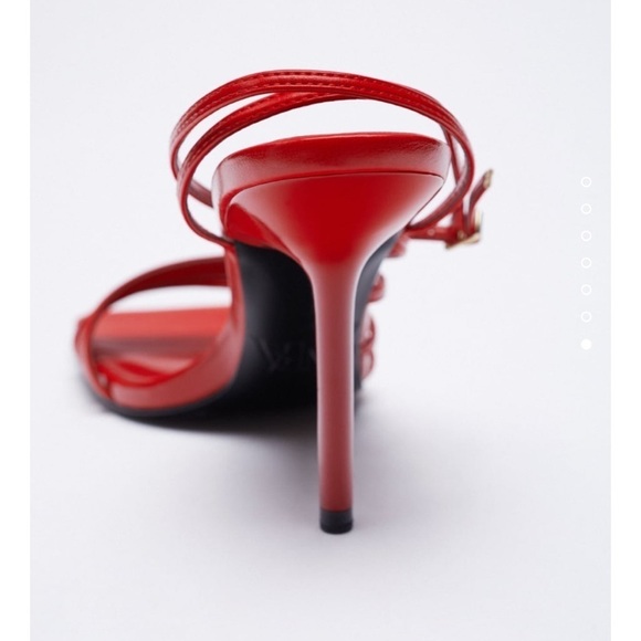 Zara HEELED SANDALS WITH THIN STRAPS - Picture 5 of 5